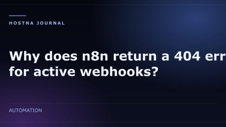 Why does n8n return a 404 error for active webhooks?